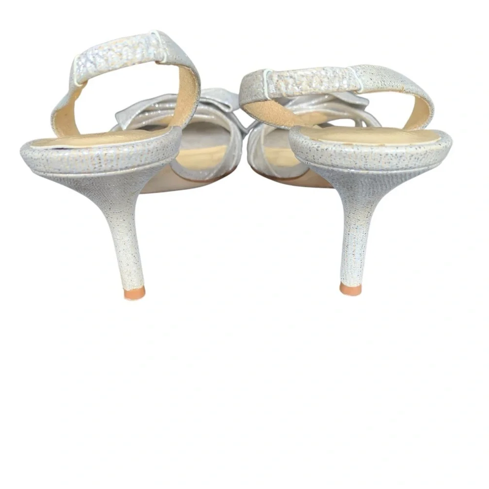 KATE SPADE Glitter Slingback Bow Heels – Size 7B‎